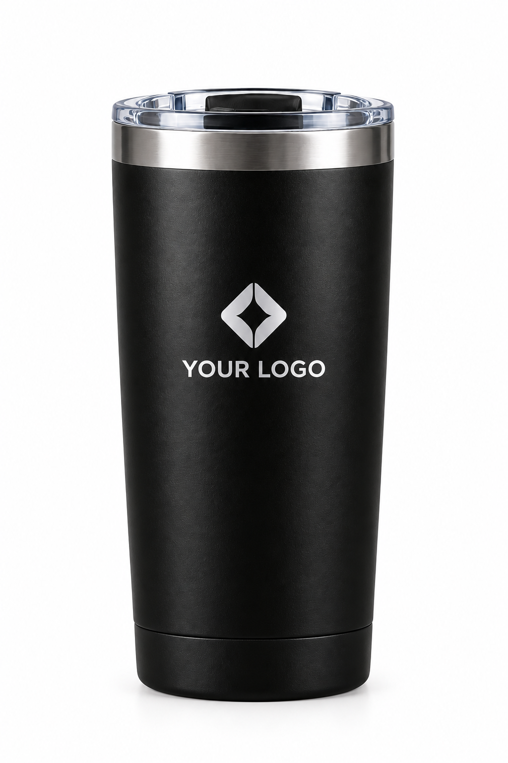Custom 500ml insulated stainless steel tumbler with engraved company logo
