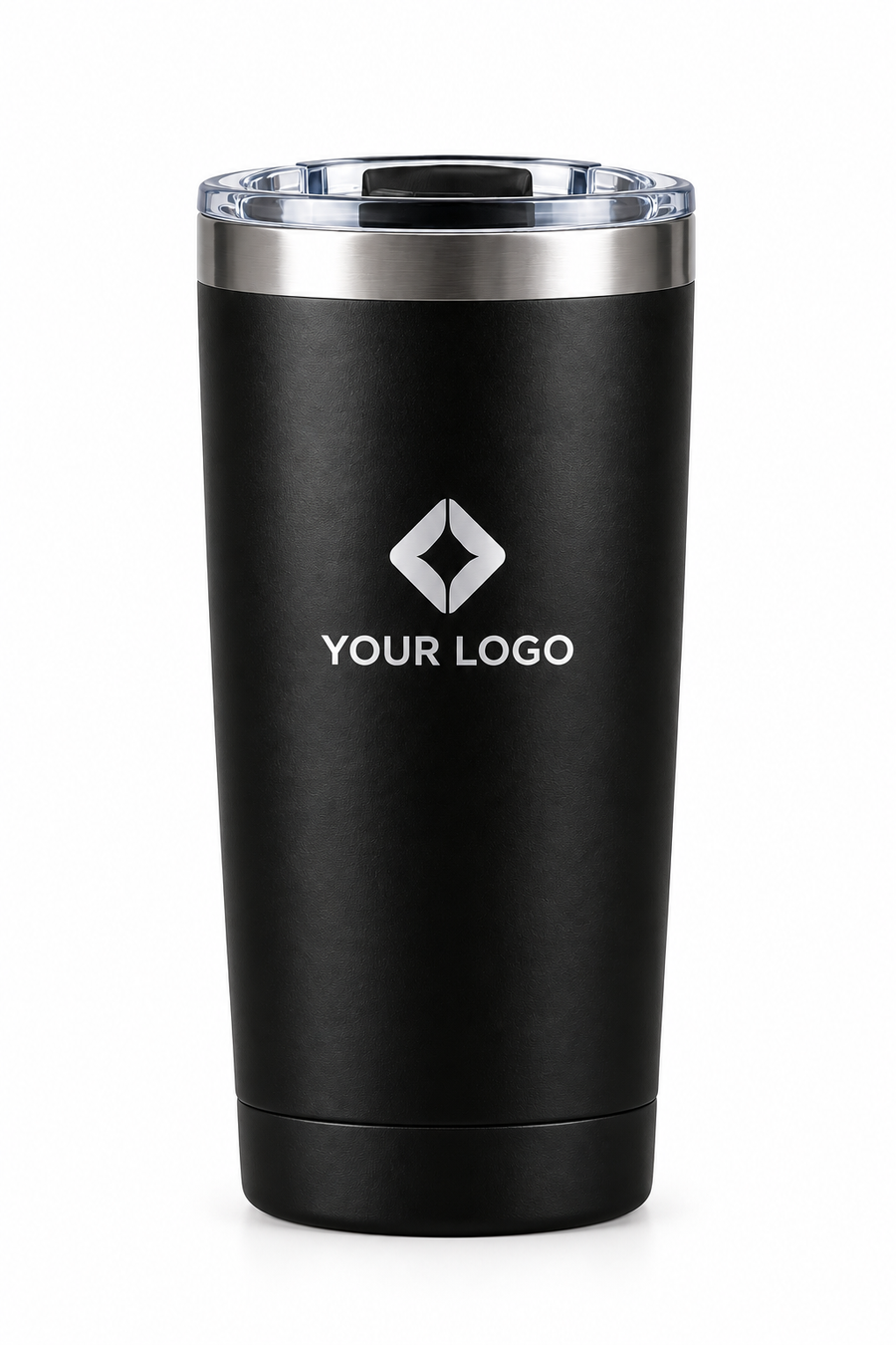 Custom 500ml insulated stainless steel tumbler with engraved company logo